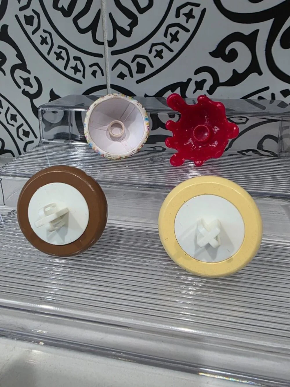 Melissa & Doug Scoop & Serve Ice Cream Replacement Lot 4 Scoops Toppings